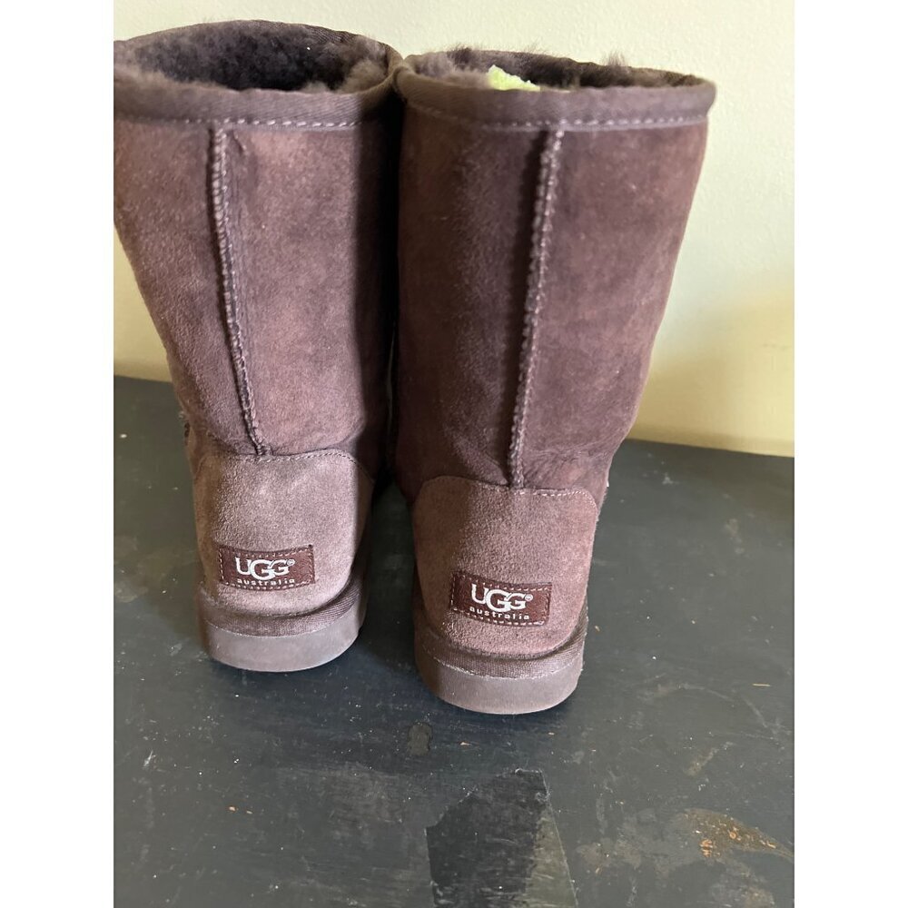 UGG Chocolate Suede Winter Boots - Picture 3 of 6